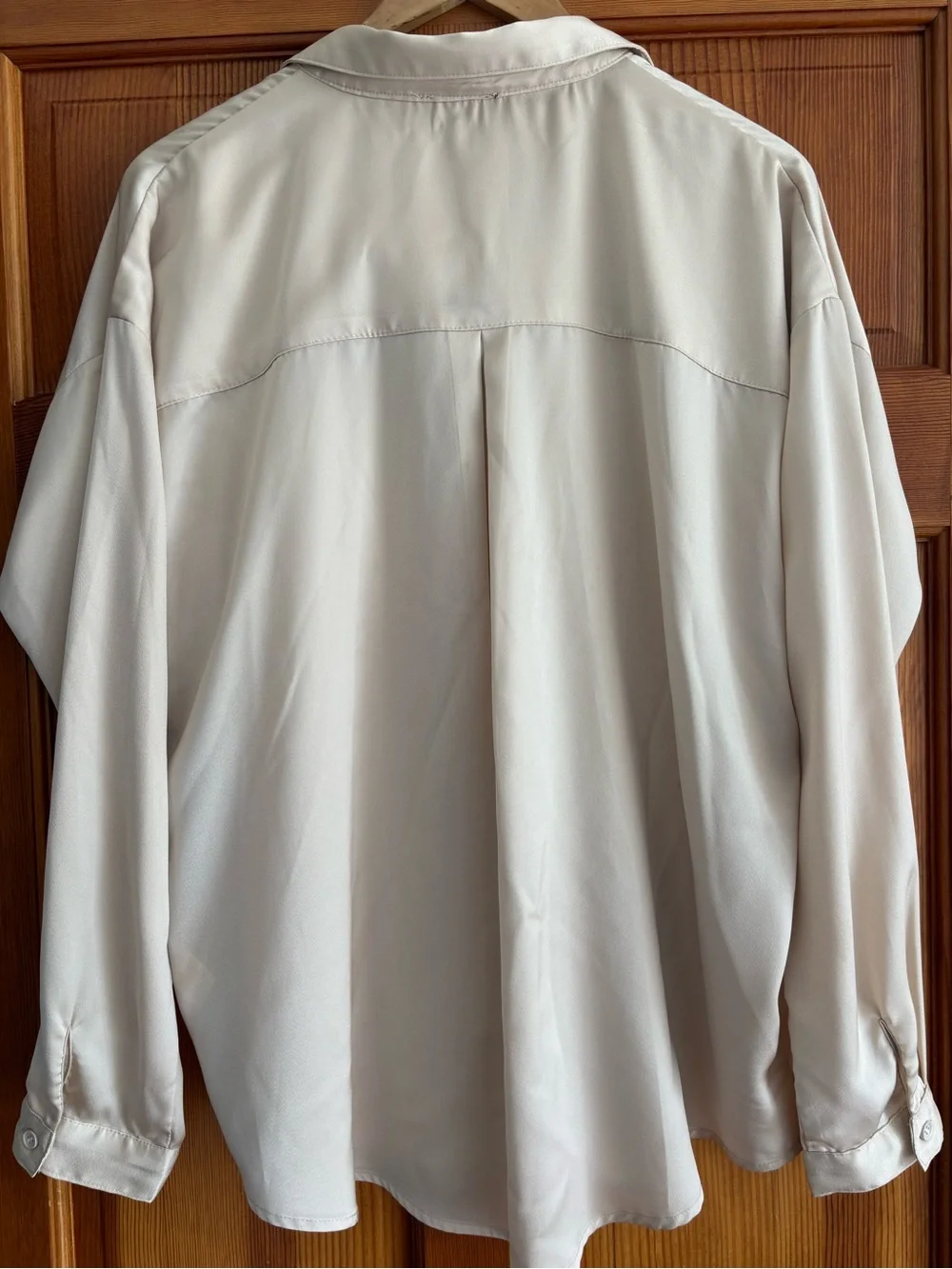 VICI Soft Cream Button-Up Pocket Blouse
